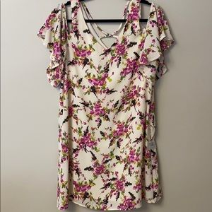 Bobeau Cold Shoulder Dress